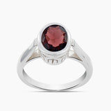 Natural Ruby Silver Rings