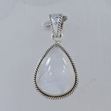 925 Silver Rainbow Moonstone Pendant