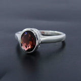 Natural Ruby Silver Rings