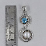 Rainbow Moonstone Silver Pendant