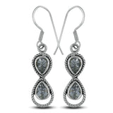 Crystal Quartz Silver Earrings