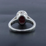 Natural Ruby Silver Rings