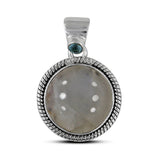 Larimar 925 Sterling Silver Pendant