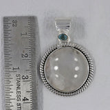 Larimar 925 Sterling Silver Pendant