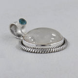 Larimar 925 Sterling Silver Pendant