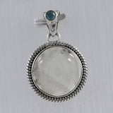 Larimar 925 Sterling Silver Pendant