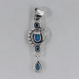 Blue Topaz 925 Sterling Silver Pendant