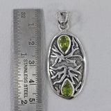 Peridot Pendant 925 Sterling Silver