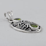 Peridot Pendant 925 Sterling Silver