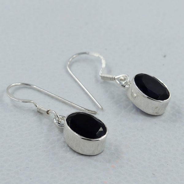 Iolite Silver Earrings
