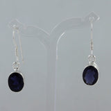 Iolite Silver Earrings