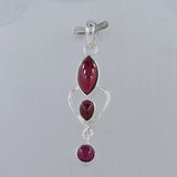 925 Sterling Silver Garnet Gemstone Pendant