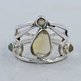 Ethiopian Opal Silver Ring