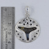 925 Sterling Silver Shark Tooth Pendants