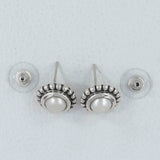 Pearl Studs Silver Earrings