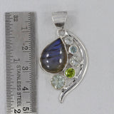 925 Sterling Silver Labradorite Pendant