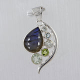 925 Sterling Silver Labradorite Pendant