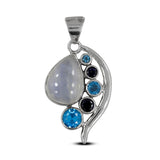 925 Sterling Silver Labradorite Pendant