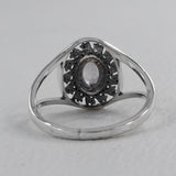 925 Silver Garnet Ring