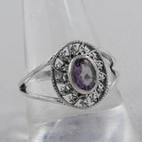 925 Silver Garnet Ring