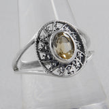 925 Silver Garnet Ring