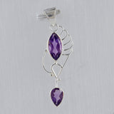 925 Silver Amethyst Pendant