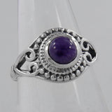 925 Sterling Silver Charoite Rings