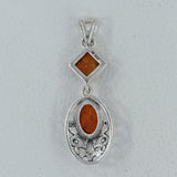 Amber 925 Sterling Silver Pendant