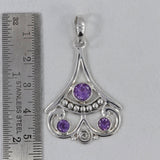 Amethyst 925 Sterling Silver Pendant