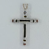 Multi Tourmaline Pencil Cross Pendant