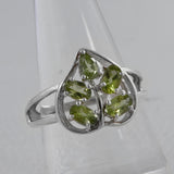 925 Starling Silver Peridot Ring