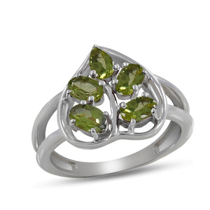 925 Sterling Silver Peridot Ring
