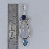 925 Silver Rainbow Moonstone Pendant