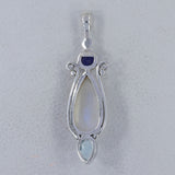 925 Silver Rainbow Moonstone Pendant