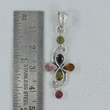 Rainbow Moonstone Silver Pendant