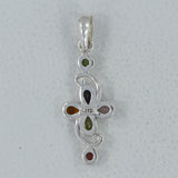 Rainbow Moonstone Silver Pendant