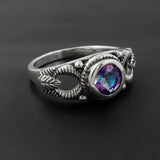 Mystic Quartz  Silver Ring