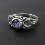 Mystic Quartz  Silver Ring