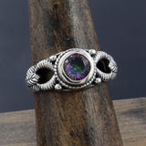 Mystic Quartz  Silver Ring