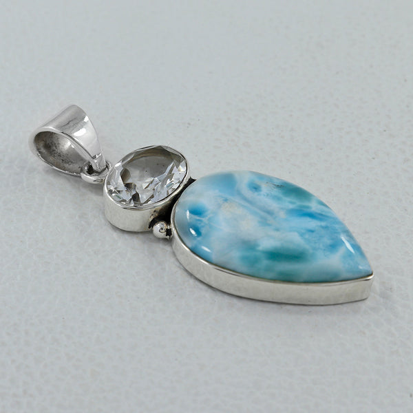 925 Sterling Silver Larimar Pendants