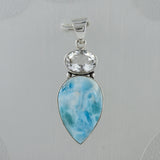 925 Sterling Silver Larimar Pendant