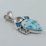 925 Silver Larimar Pendant