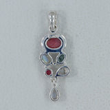 Rainbow Moonstone Silver pendant