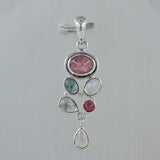 Rainbow Moonstone Silver pendant