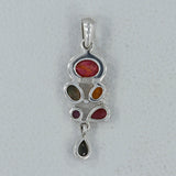 Rainbow Moonstone Silver pendant