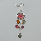 Rainbow Moonstone Silver pendant