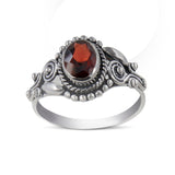 Black Onyx Silver Ring