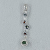 925 Silver Tourmaline Pendant