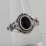 Black Onyx Silver Ring