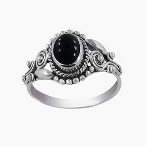 925 Sterling Silver Black Onyx Rings